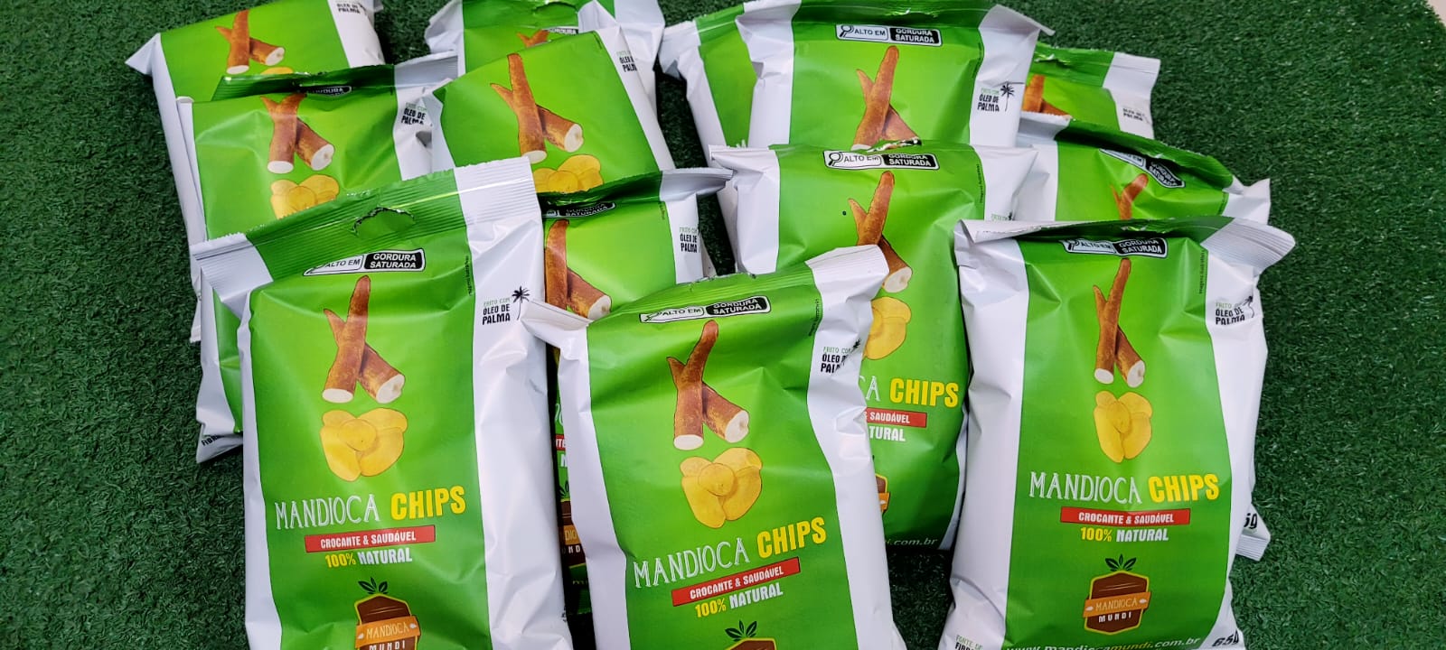 Caixa de Mandioca Chips 100% Natural - Mandioca Mundi